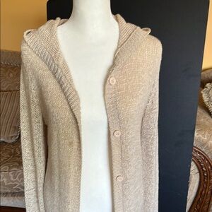 BCBGMaxAzria Cream Cardigan Sweater Relaxed Fit